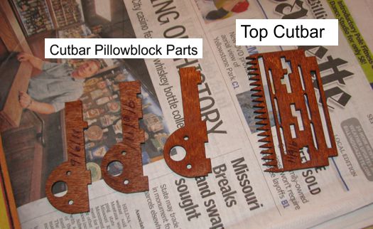 pillow block parts, top cutter